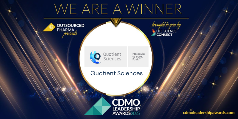 Quotient Sciences Wins 2025 CDMO Leadership Awards